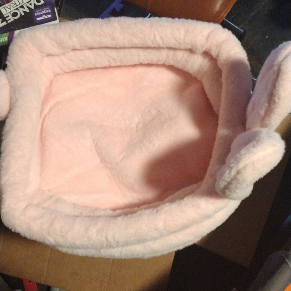 Pink Bunny Cat Desk Bed with Clamp - New in Box Pet Lover Gift - Picture 2 of 5